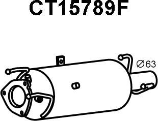 Veneporte CT15789F - Nosēdumu / Daļiņu filtrs, Izplūdes gāzu sistēma autodraugiem.lv
