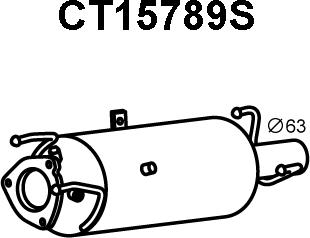 Veneporte CT15789S - Nosēdumu / Daļiņu filtrs, Izplūdes gāzu sistēma autodraugiem.lv