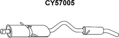 Veneporte CY57005 - Izplūdes gāzu trokšņa slāpētājs (pēdējais) autodraugiem.lv