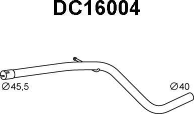 Veneporte DC16004 - Izplūdes caurule autodraugiem.lv