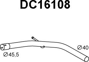 Veneporte DC16108 - Izplūdes caurule autodraugiem.lv
