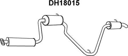 Veneporte DH18015 - Izplūdes gāzu trokšņa slāpētājs (pēdējais) autodraugiem.lv