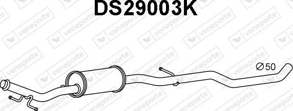 Veneporte DS29004 - Izplūdes gāzu priekšslāpētājs autodraugiem.lv