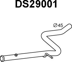 Veneporte DS29001 - Izplūdes caurule autodraugiem.lv