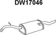 Veneporte DW17046 - Izplūdes gāzu trokšņa slāpētājs (pēdējais) autodraugiem.lv