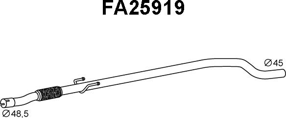 Veneporte FA25919 - Izplūdes caurule autodraugiem.lv