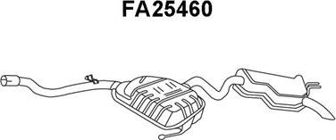 Veneporte FA25460 - Izplūdes gāzu trokšņa slāpētājs (pēdējais) autodraugiem.lv