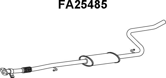 Veneporte FA25485 - Izplūdes gāzu priekšslāpētājs autodraugiem.lv