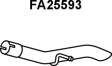 Veneporte FA25593 - Izplūdes caurule autodraugiem.lv