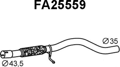 Veneporte FA25559 - Izplūdes caurule autodraugiem.lv