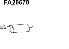 Veneporte FA25678 - Izplūdes gāzu trokšņa slāpētājs (pēdējais) autodraugiem.lv