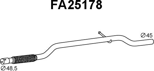 Veneporte FA25178 - Izplūdes caurule autodraugiem.lv