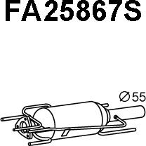 Veneporte FA25867S - Nosēdumu / Daļiņu filtrs, Izplūdes gāzu sistēma autodraugiem.lv