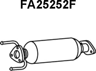 Veneporte FA25252F - Nosēdumu / Daļiņu filtrs, Izplūdes gāzu sistēma autodraugiem.lv