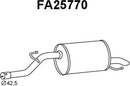 Veneporte FA25770 - Izplūdes gāzu trokšņa slāpētājs (pēdējais) autodraugiem.lv
