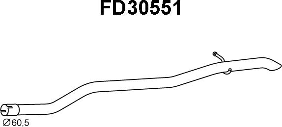 Veneporte FD30551 - Izplūdes caurule autodraugiem.lv