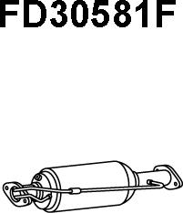 Veneporte FD30581F - Nosēdumu / Daļiņu filtrs, Izplūdes gāzu sistēma autodraugiem.lv