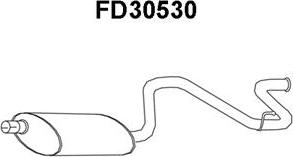 Veneporte FD30530 - Izplūdes gāzu trokšņa slāpētājs (pēdējais) autodraugiem.lv