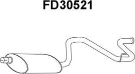 Veneporte FD30521 - Izplūdes gāzu trokšņa slāpētājs (pēdējais) autodraugiem.lv