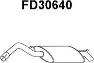 Veneporte FD30640 - Izplūdes gāzu trokšņa slāpētājs (pēdējais) autodraugiem.lv