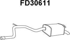 Veneporte FD30611 - Izplūdes gāzu trokšņa slāpētājs (pēdējais) autodraugiem.lv