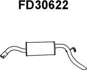 Veneporte FD30622 - Izplūdes gāzu trokšņa slāpētājs (pēdējais) autodraugiem.lv