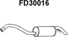 Veneporte FD30016 - Izplūdes gāzu trokšņa slāpētājs (pēdējais) autodraugiem.lv