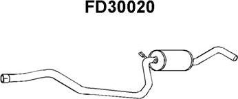 Veneporte FD30020 - Vidējais izpl. gāzu trokšņa slāpētājs autodraugiem.lv