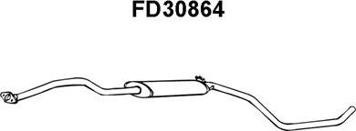 Veneporte FD30864 - Vidējais izpl. gāzu trokšņa slāpētājs autodraugiem.lv