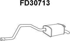 Veneporte FD30713 - Izplūdes gāzu trokšņa slāpētājs (pēdējais) autodraugiem.lv