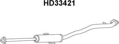 Veneporte HD33421 - Izplūdes gāzu priekšslāpētājs autodraugiem.lv