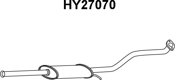 Veneporte HY27070 - Izplūdes gāzu priekšslāpētājs autodraugiem.lv