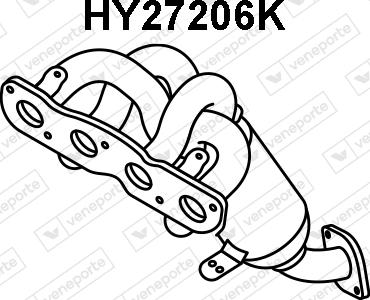 Veneporte HY27206K - Katalizators autodraugiem.lv