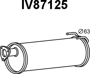 Veneporte IV87125 - Izplūdes gāzu trokšņa slāpētājs (pēdējais) autodraugiem.lv