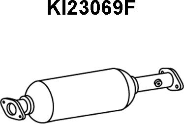 Veneporte KI23069F - Nosēdumu / Daļiņu filtrs, Izplūdes gāzu sistēma autodraugiem.lv