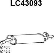 Veneporte LC43093 - Izplūdes gāzu trokšņa slāpētājs (pēdējais) autodraugiem.lv