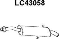 Veneporte LC43058 - Izplūdes gāzu trokšņa slāpētājs (pēdējais) autodraugiem.lv