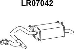 Veneporte LR07042 - Izplūdes gāzu trokšņa slāpētājs (pēdējais) autodraugiem.lv