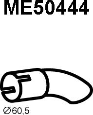 Veneporte ME50444 - Izplūdes caurule autodraugiem.lv