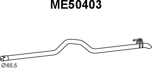 Veneporte ME50403 - Izplūdes caurule autodraugiem.lv