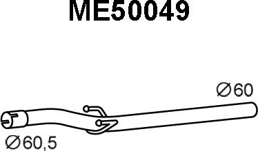 Veneporte ME50049 - Izplūdes caurule autodraugiem.lv