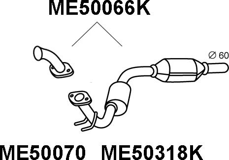 Veneporte ME50066K - Katalizators autodraugiem.lv