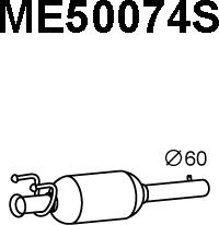 Veneporte ME50074S - Nosēdumu / Daļiņu filtrs, Izplūdes gāzu sistēma autodraugiem.lv