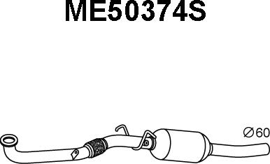 Veneporte ME50374S - Nosēdumu / Daļiņu filtrs, Izplūdes gāzu sistēma autodraugiem.lv