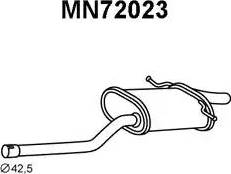 Veneporte MN72023 - Izplūdes gāzu trokšņa slāpētājs (pēdējais) autodraugiem.lv