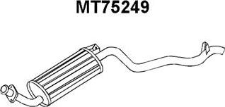 Veneporte MT75249 - Izplūdes gāzu trokšņa slāpētājs (pēdējais) autodraugiem.lv