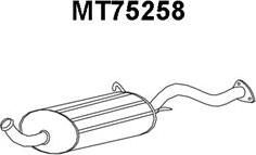 Veneporte MT75258 - Izplūdes gāzu trokšņa slāpētājs (pēdējais) autodraugiem.lv