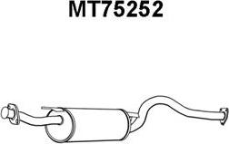 Veneporte MT75252 - Izplūdes gāzu trokšņa slāpētājs (pēdējais) autodraugiem.lv