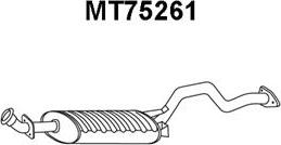 Veneporte MT75261 - Izplūdes gāzu trokšņa slāpētājs (pēdējais) autodraugiem.lv