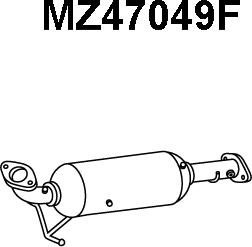 Veneporte MZ47049F - Nosēdumu / Daļiņu filtrs, Izplūdes gāzu sistēma autodraugiem.lv